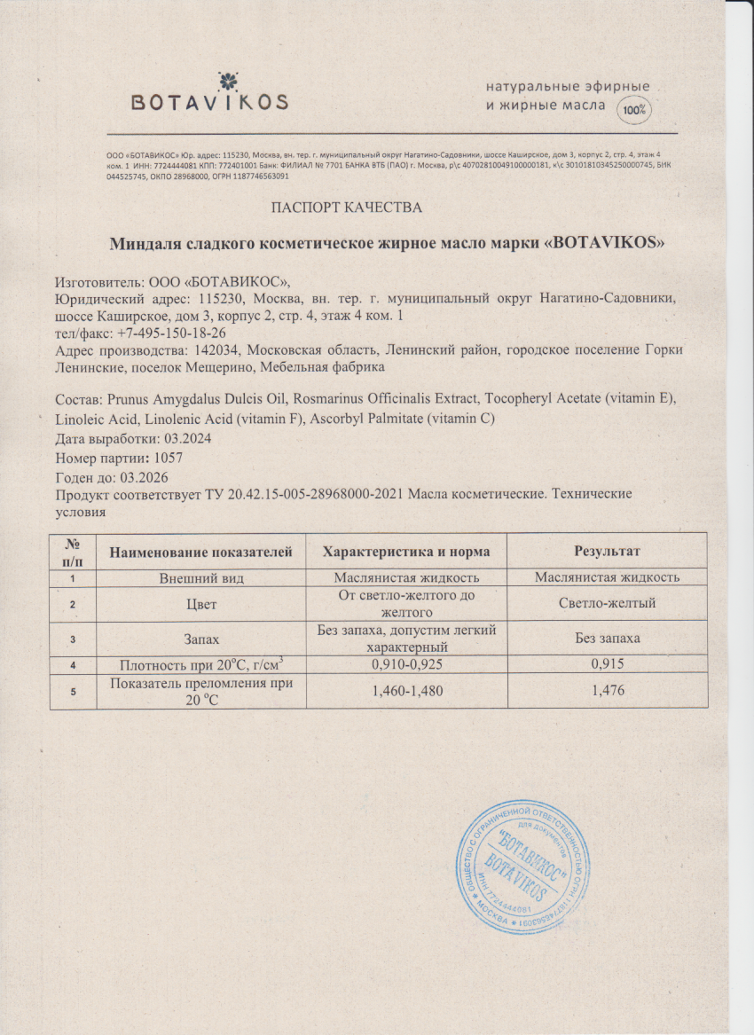 Паспорт №032024